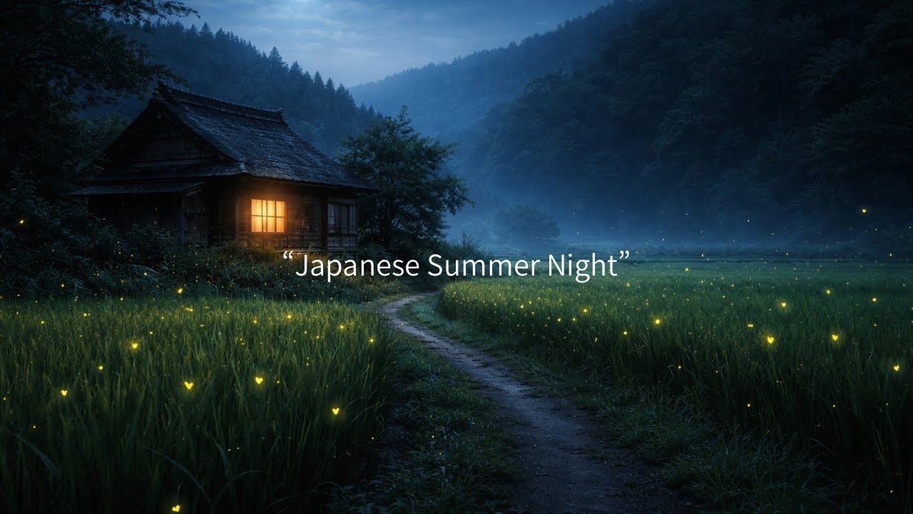 Japanese Countryside Night – Summer Crickets for Deep Sleep 