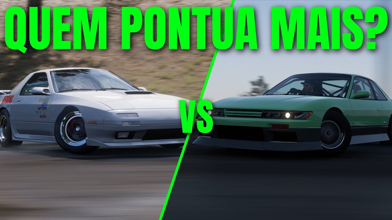 Mazda SAVANNA vs SILVIA S13 Quem faz mais PONTOS na Montanha