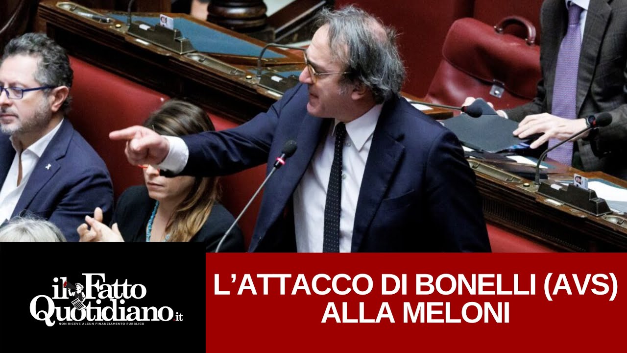 Bonelli attacca Meloni: 
