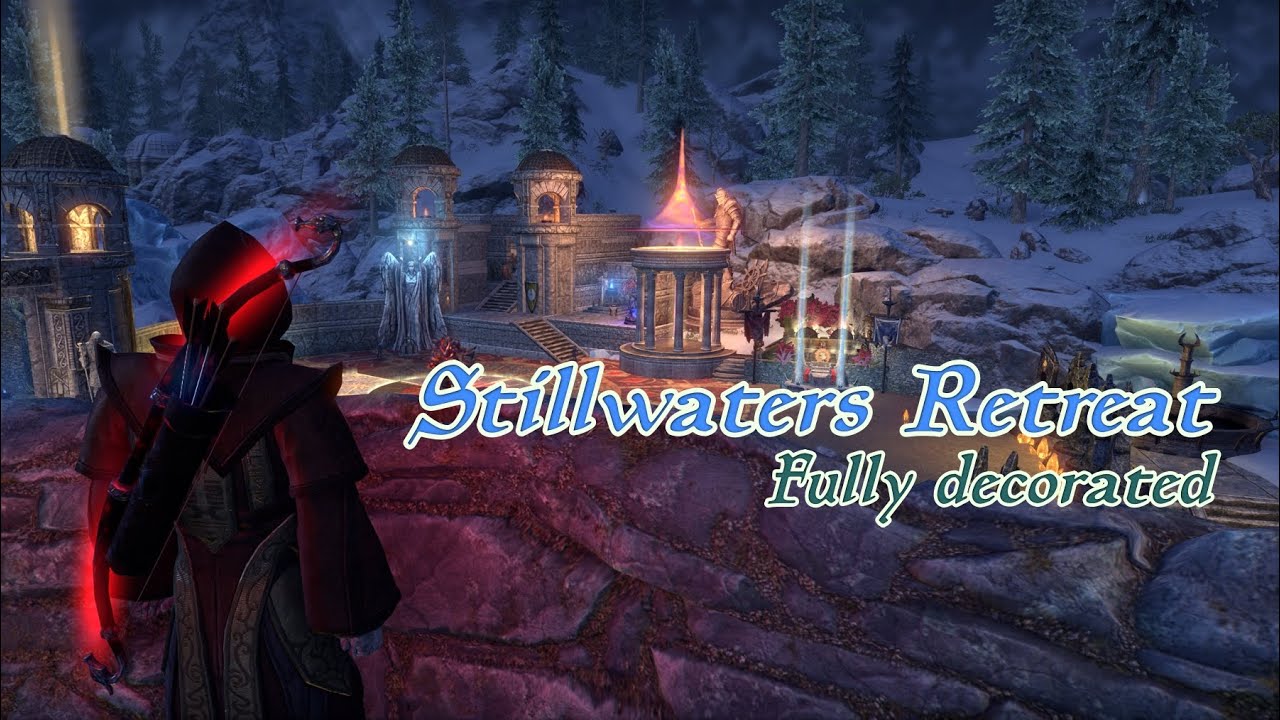 Elder Scrolls Online - Fully decorated Stillwaters Retreat | ESO Housing |