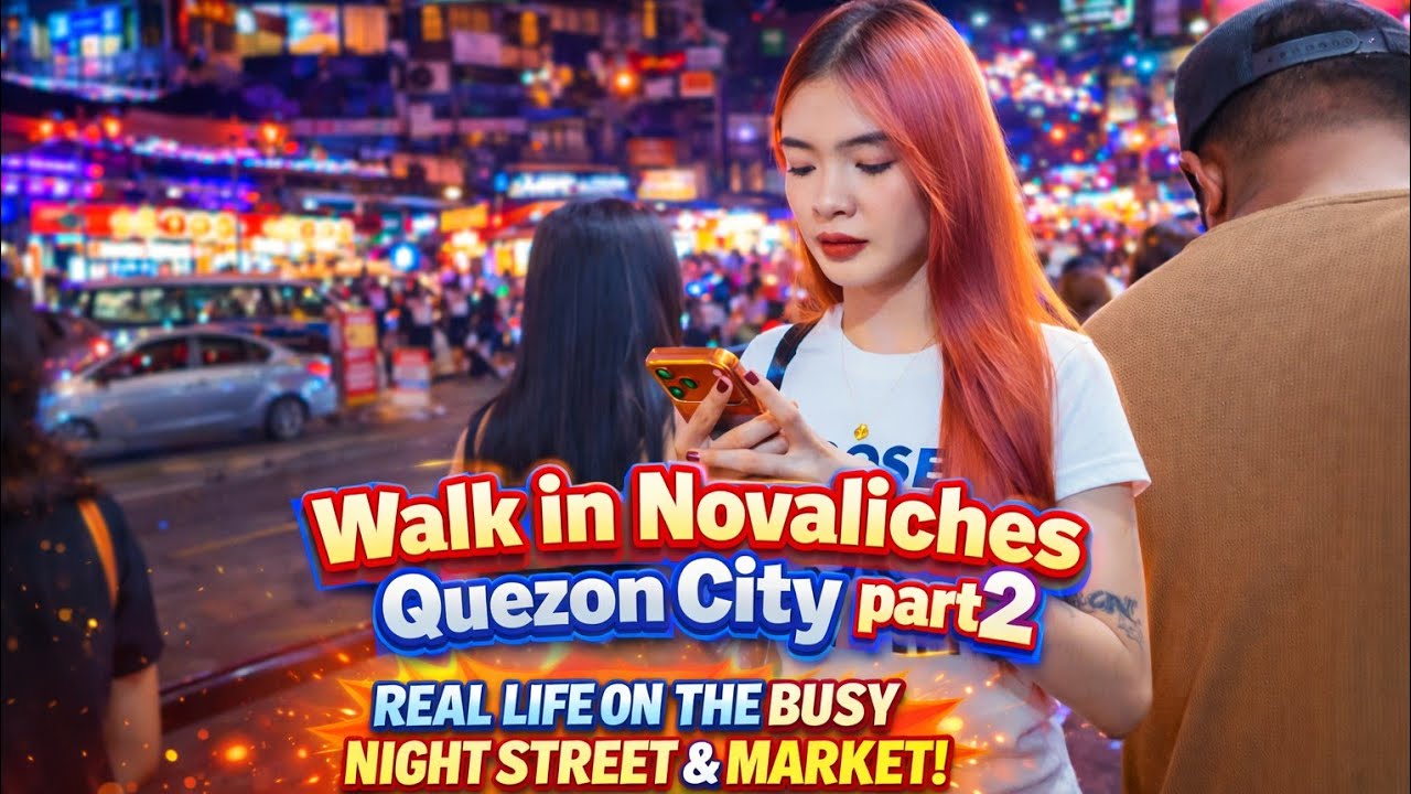 HOW SAFE IS IT AT NIGHT IN THE PHILIPPINES ? Walk in Novaliches Bayan Quezon City Metro Manila 