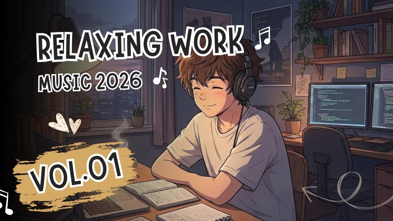 Relaxing Work Vol.01 | Relaxing Work Music 2026 ☕🎧🧠 Stress Relief & Calm Vibes