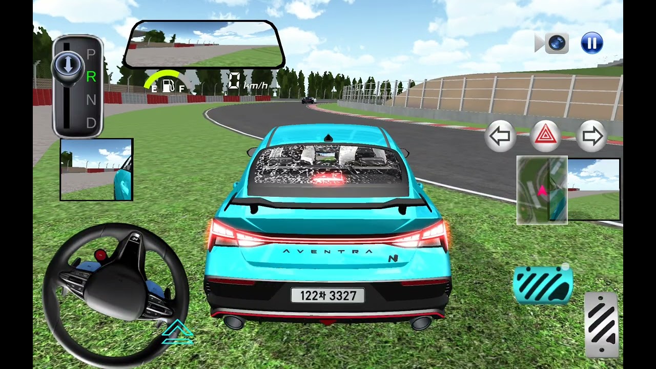 Playing in 3d driving class