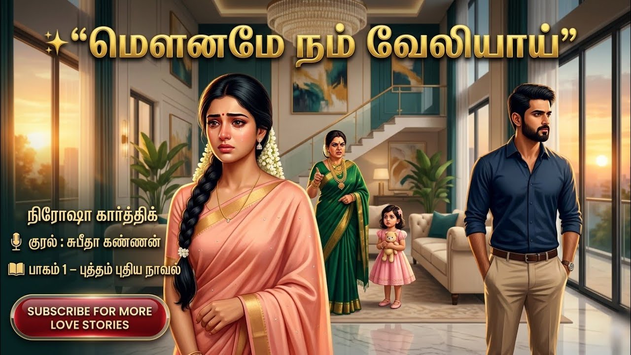 மௌனமே நம் வேலியாய் 1|Nirosha Karthick|tamil audio novels | tamil novels audiobooks |rj சுபீதா கண்ணன்