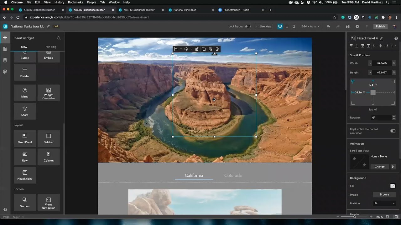 Teaching With and Using the Experience Builder to Create Customized Web Mapping Applications
