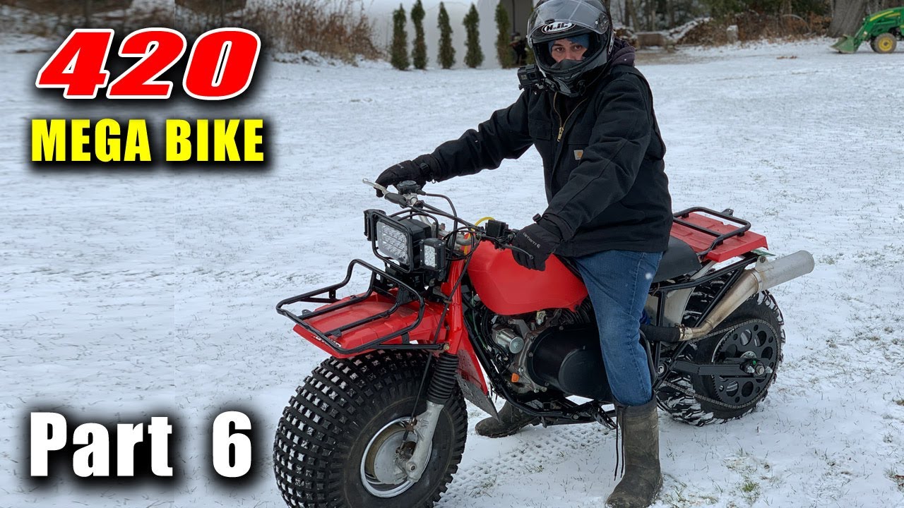 MEGA Bike Build Pt. 6 - Honda Big Red ATC w/ Predator 420 - Completion & Trail Ride