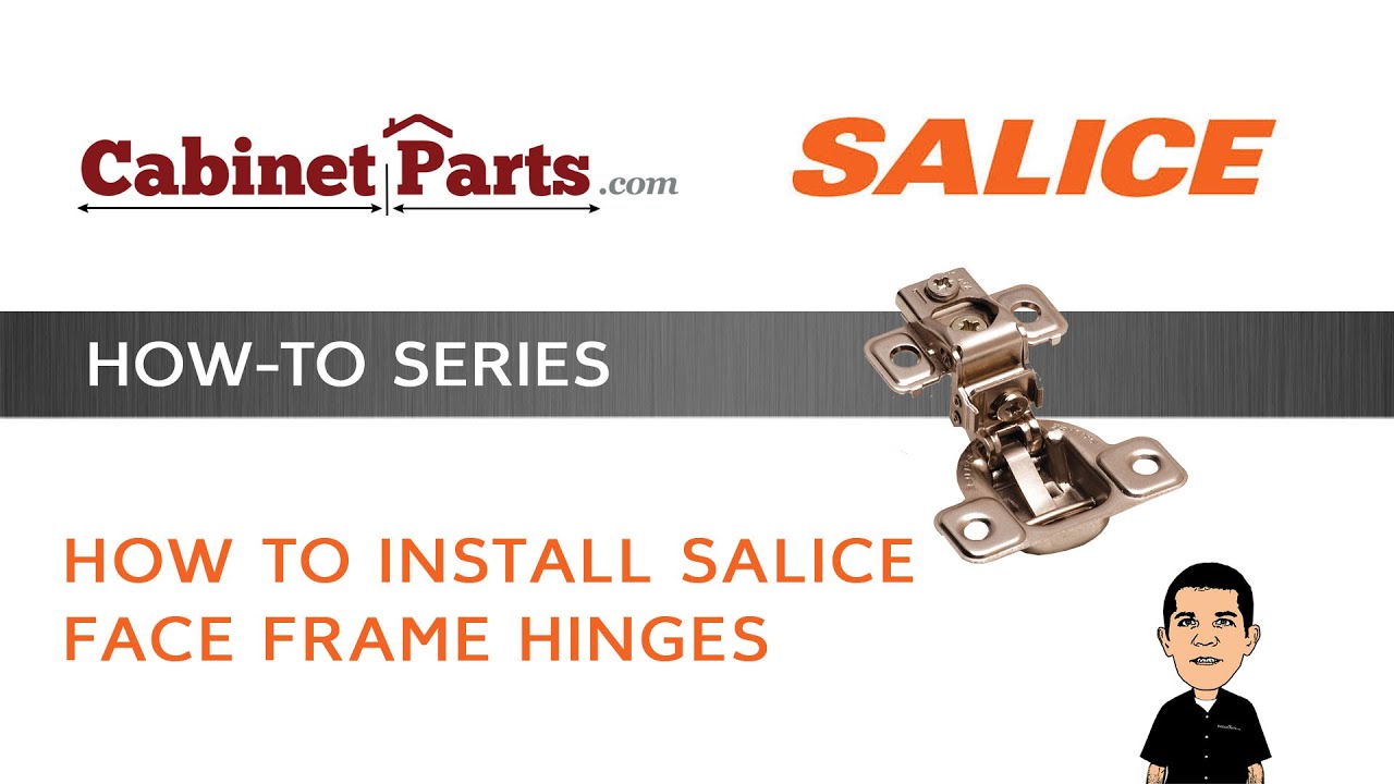 Как установить петли для лицевой рамы шкафа Salice Excenthree - Cabinetparts.com