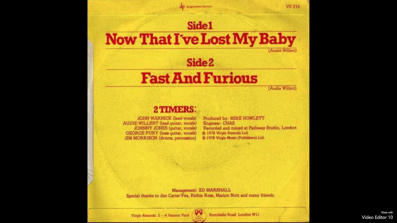 2 Timers - Now That I've Lost My Baby