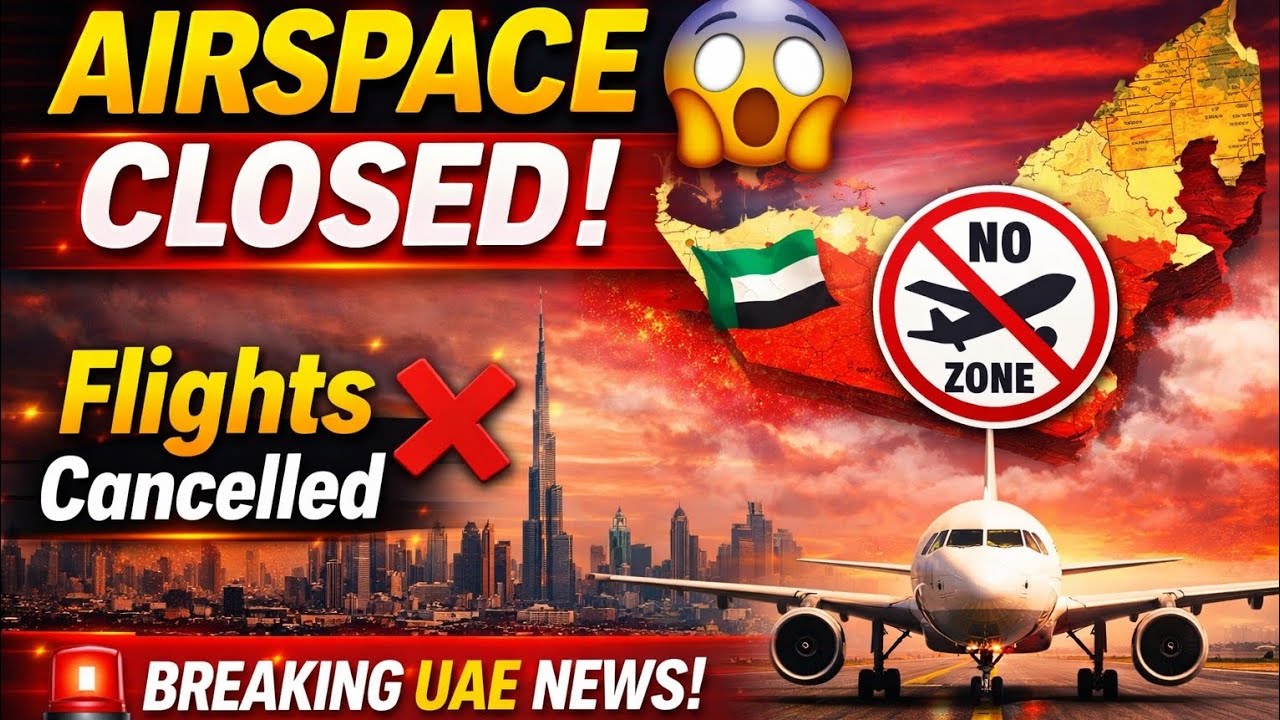 UAE Airspace Closed Today 🚫✈️ | Flights Suspended | Breaking News UAE 17 March | Travel Alert
