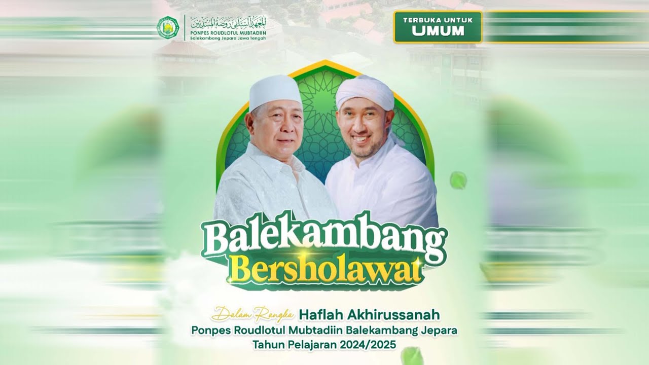 LIVE ::: BALEKAMBANG BERSHOLAWAT  BERSAMA HABIB ALI ZAINAL ABIDIN ASSEGAF & MAJELIS AZZAHIR