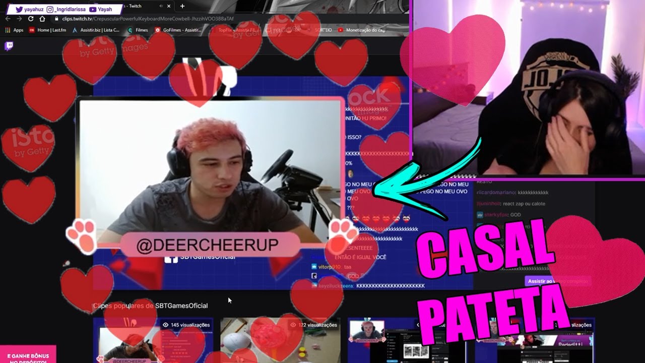 YAYAH REAGINDO A DECLARAÇÃO DE AMOR DO LINDINHO, LETT VIRANDO A MIA KHALIFA E MAIS !!