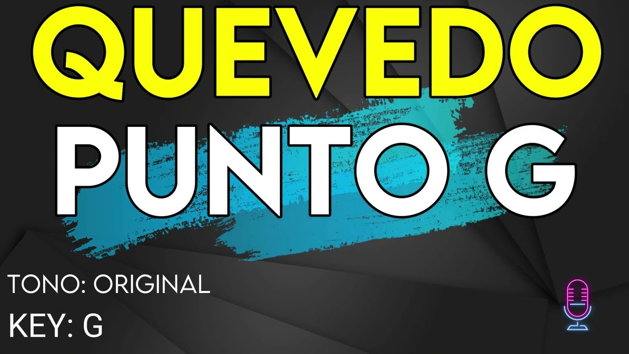 Quevedo - Punto G - Karaoke Instrumental