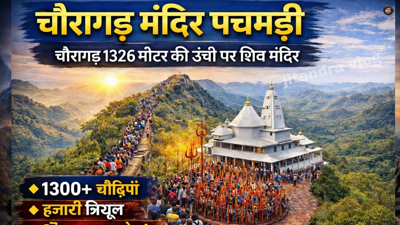 चौरागढ़ मन्दिर पचमढ़ी | चौरागढ़ मन्दिर की यात्रा 2026 | bada mahadev | choragarh Temple pachmari 
