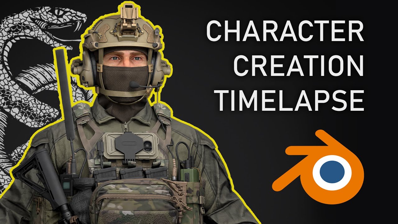 Creating a 3D Character In Under 30 Minutes Using 3DMA Assets | Blender Timelapse