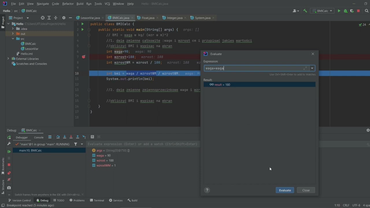 [8/12] Debugowanie w IntelliJ Idea | Fragment szkolenia 