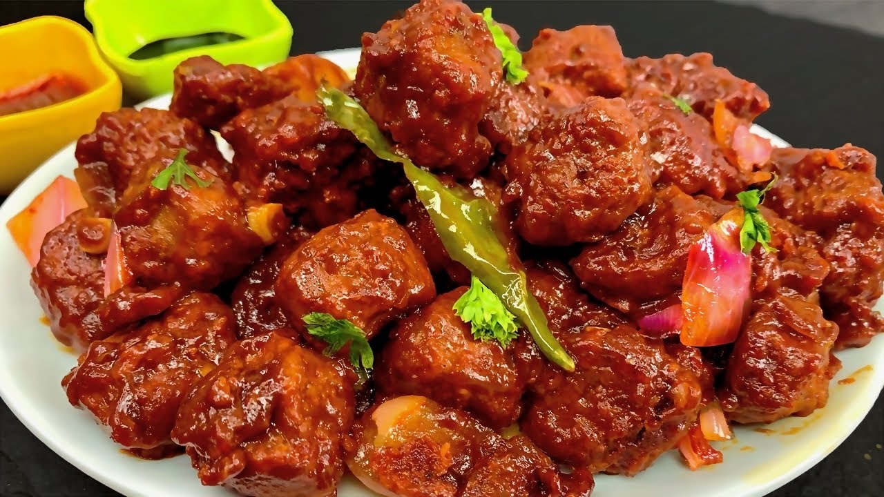 மீல்மேக்கரில் மட்டன் சுவையை மிஞ்சும்😋👌MEAL MAKER MANCHURIAN | meal maker gravy | Soya manchurian