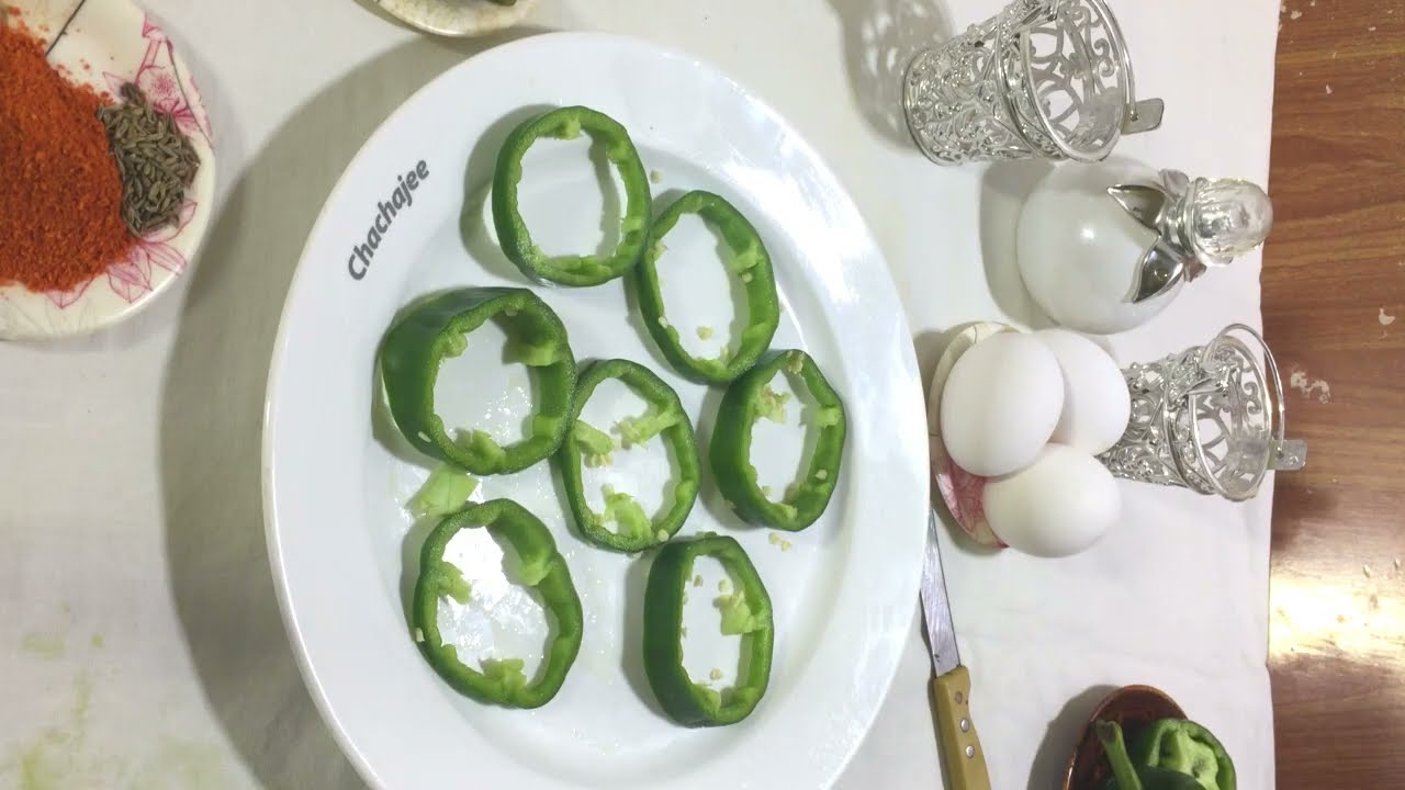 Shimla Mirch Amlet Recipe By Sajida Hameed @AjkaKitchen @mamjadalvi15 