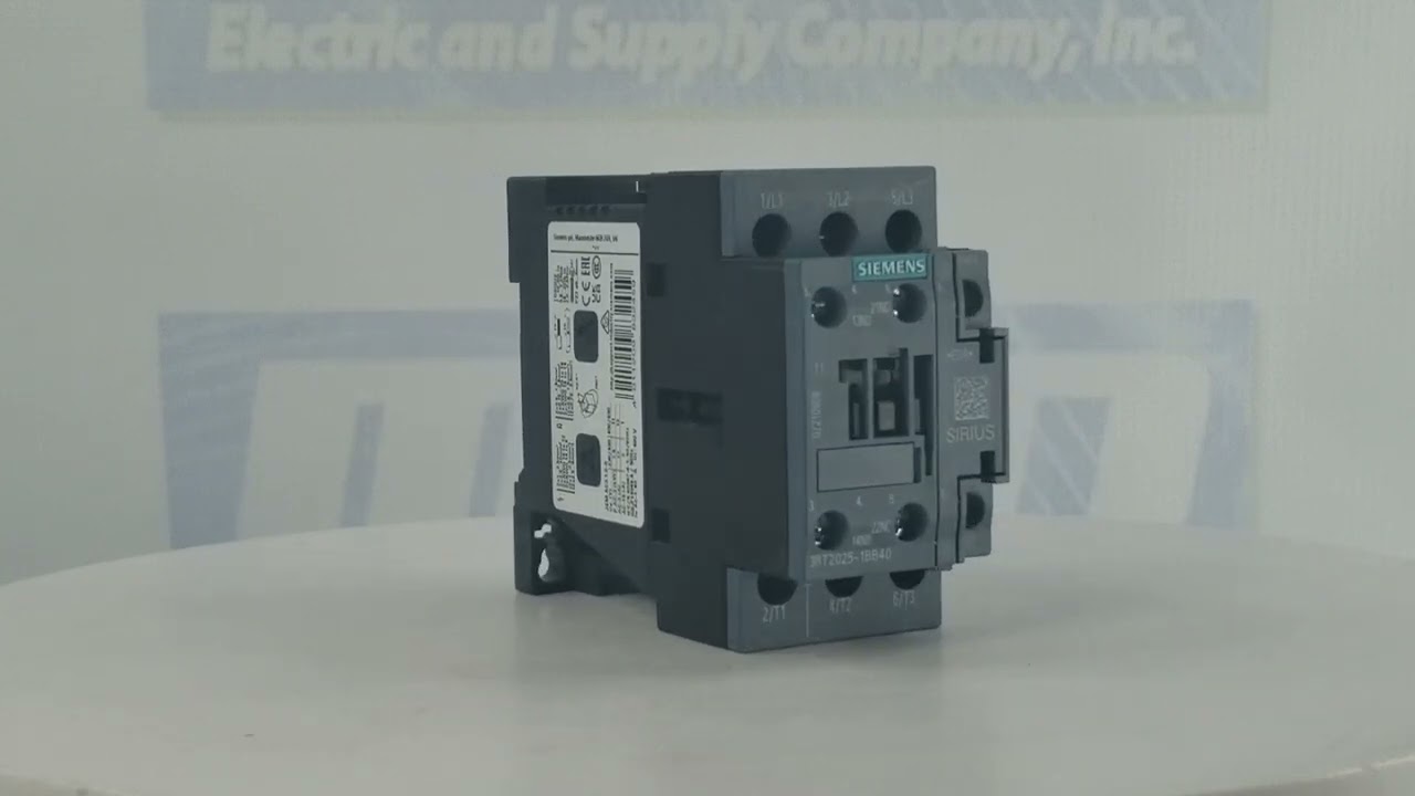 SIEMENS 3RT2025-1BB40 MRO ELECTRIC PRODUCT VIDEO