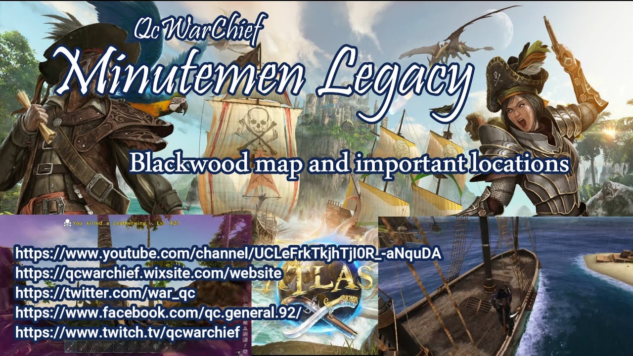 Atlas -  Blackwood map and important locations