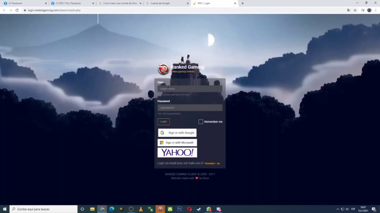 CREAR  CUENTA DE RGC - DOTA 1
