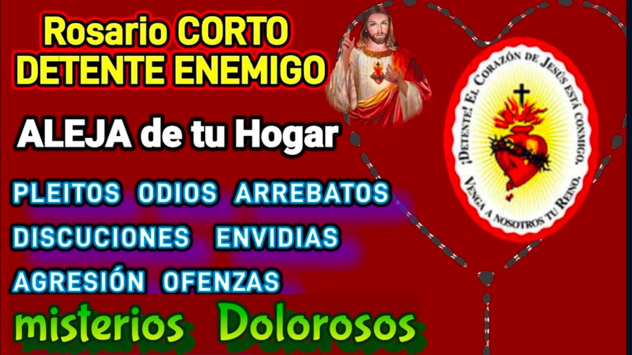 Rosario Detente Protección y paz de tu FAMILIA  misterios DOLOROSOS