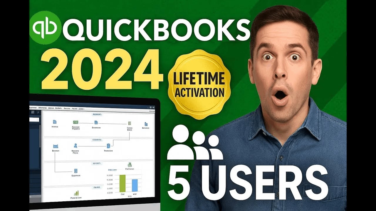 ✅QuickBooks Desktop Pro Plus 2024🔥 | Lifetime Activation  | Full Setup & Features!