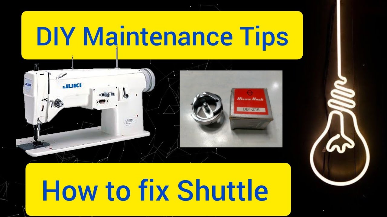 DIY basic embroidery machine maintenance - JUKI LZ 271 Industrial ZigZag Machine