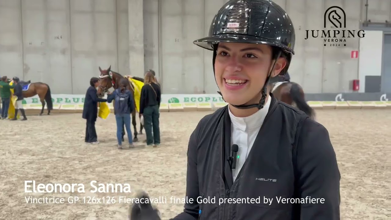 Eleonora Sanna vince il GP 126x126 Fieracavalli finale Gold presented by Veronafiere