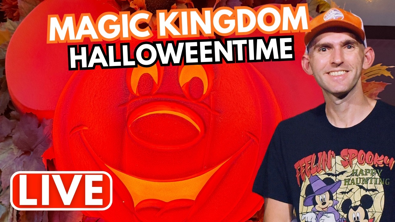 🔴 LIVE: Magic Kingdom Halloweentime with Rides, Starlight Parade & Happily Ever After at Disney