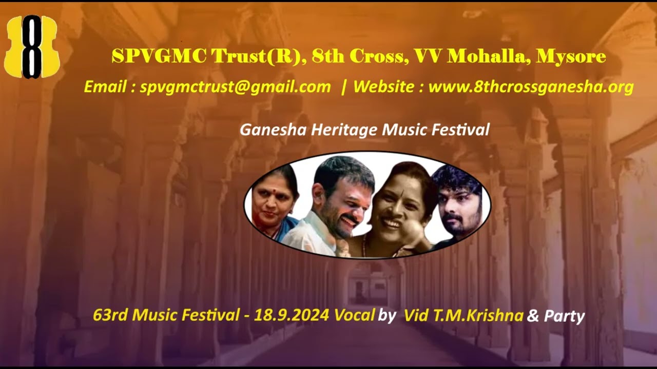 Vocal by Vid T.M.Krishna 63rd Music Festival - 18.9.2024