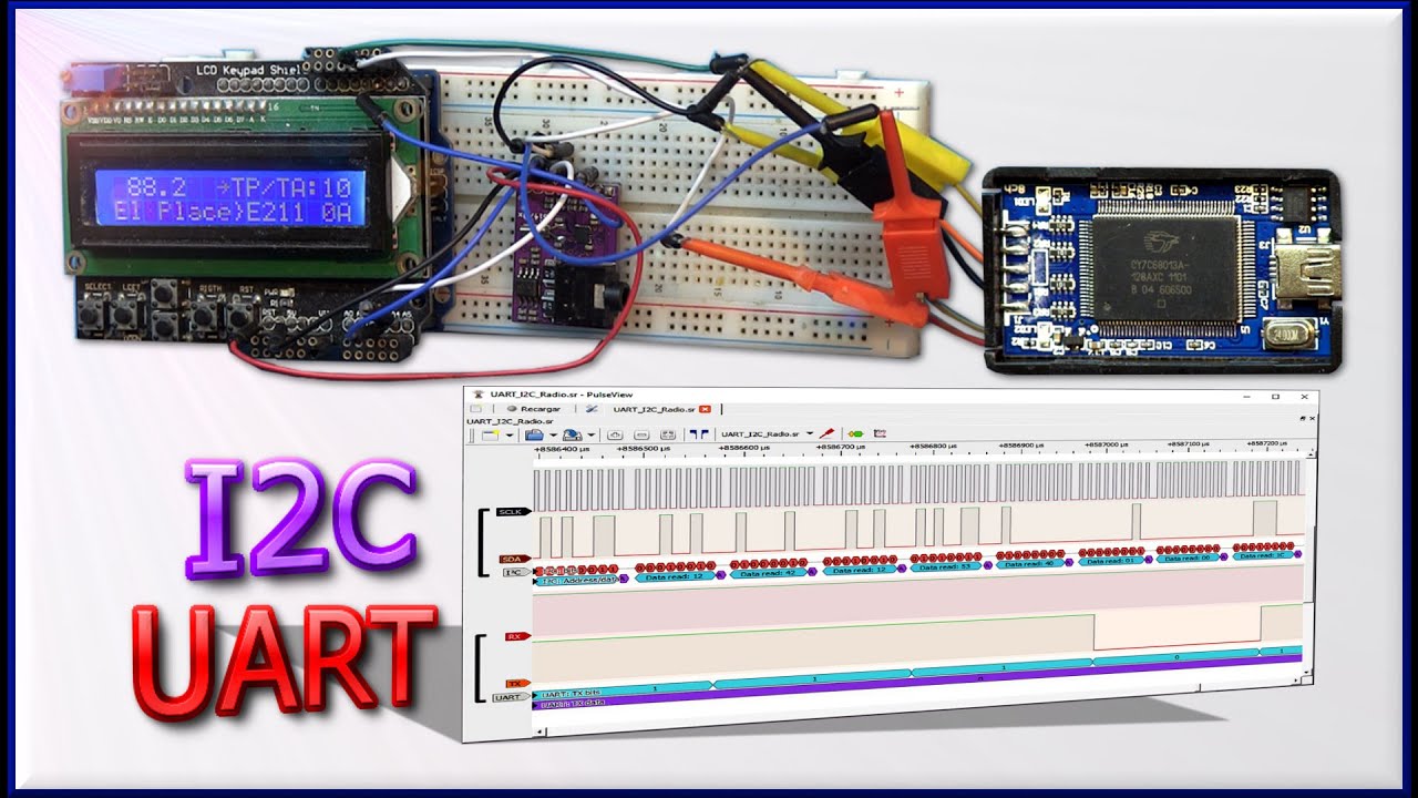 ✅ I2C & UART con Analizador Lógico | J_RPM