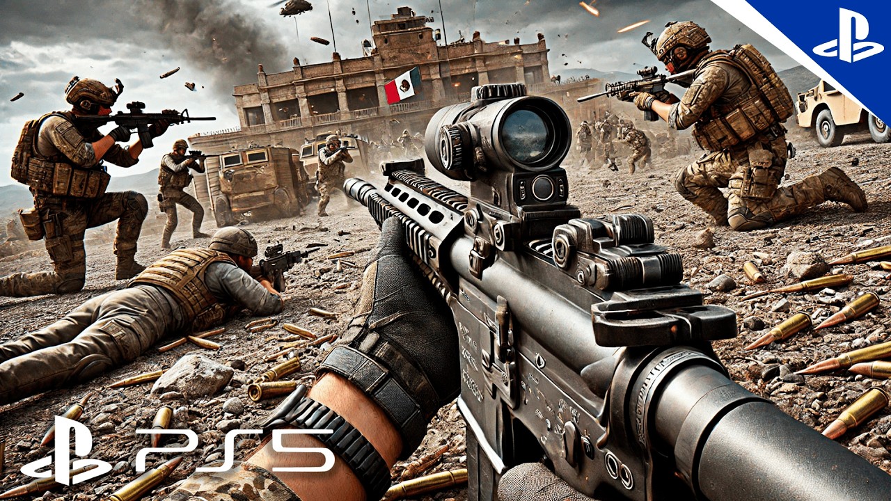 A INVAS&Atilde;O MILITAR MAIS BRUTAL NO M&Eacute;XICO! Call of Duty MW II Imers&atilde;o Realista EP 11 - PS5 (4K 60FPS)