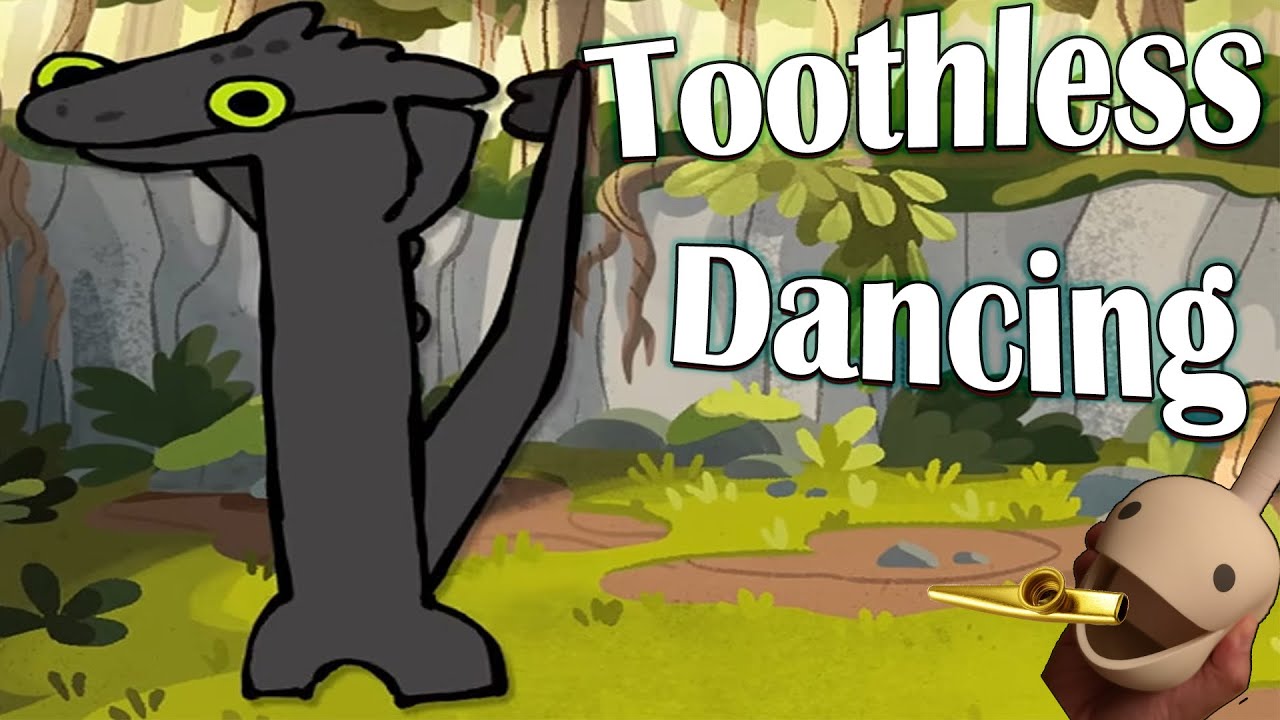 Toothless Dancing - Otamatone & Kazoo Cover Version - Dancing Toothless meme
