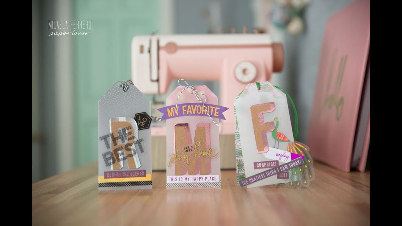 Creando y Decorando Tags con adornitos de American Crafts