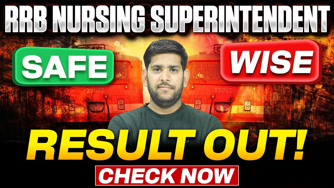 RRB Nursing Superintendent Cut Off 2026 | RRB Nursing Superintendent Zone Wise Cut Off 2026