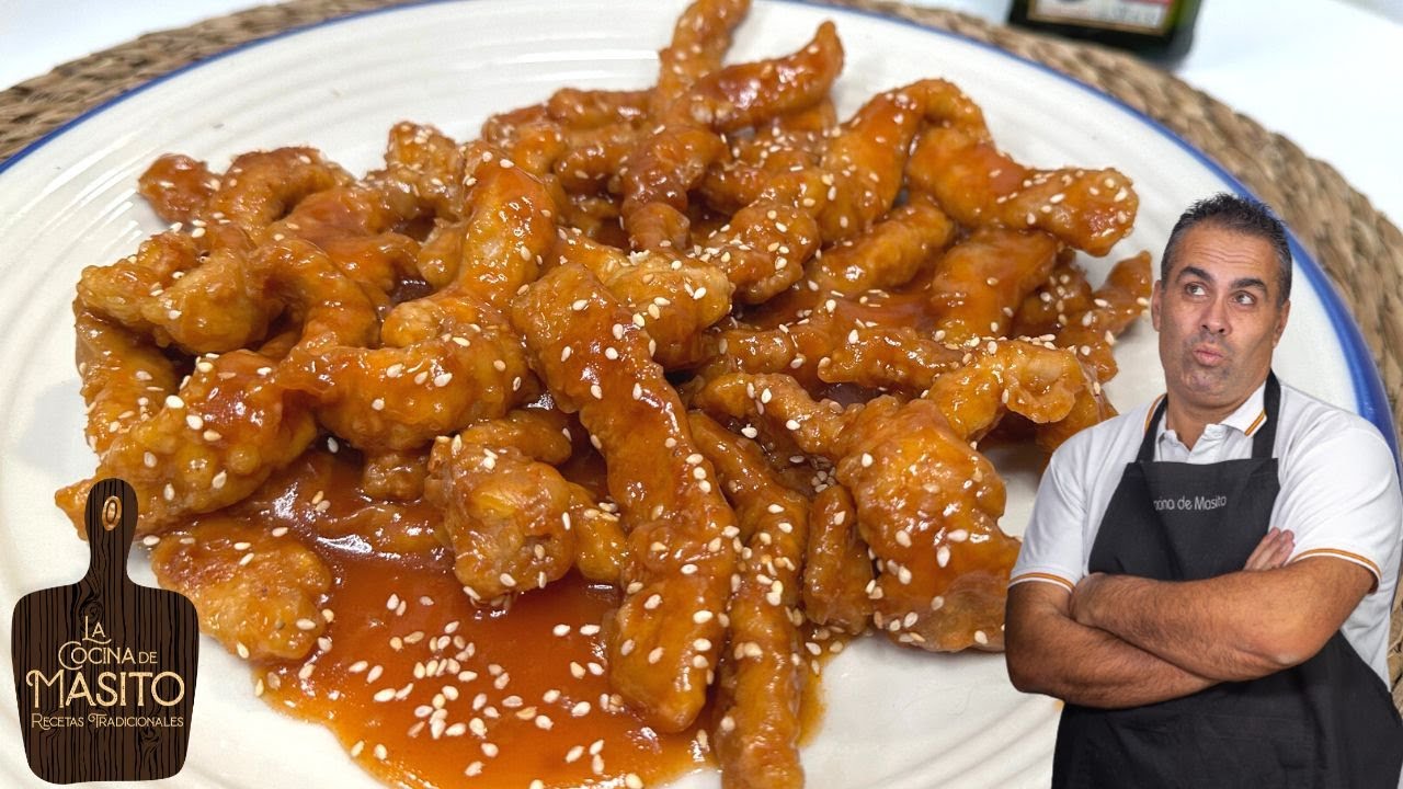 😍Como hacer CERDO AGRIDULCE para que a todo el mundo le guste 🥰 Receta china f&aacute;cil
