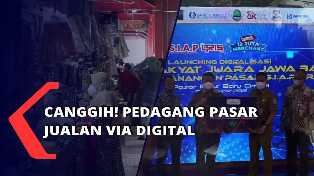 Canggih! Pedagang Pasar jualan Via Digital