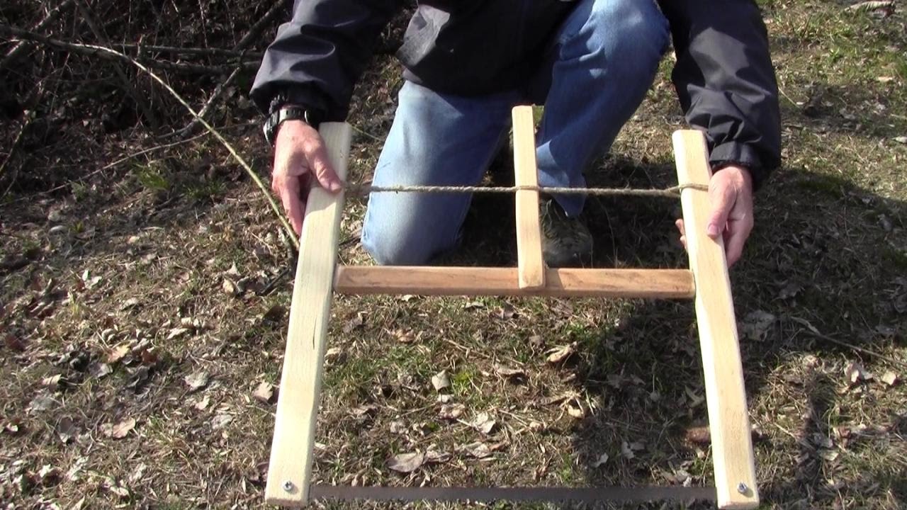 Sega a telaio smontabile (folding bucksaw):  realizzazione e prova sul campo