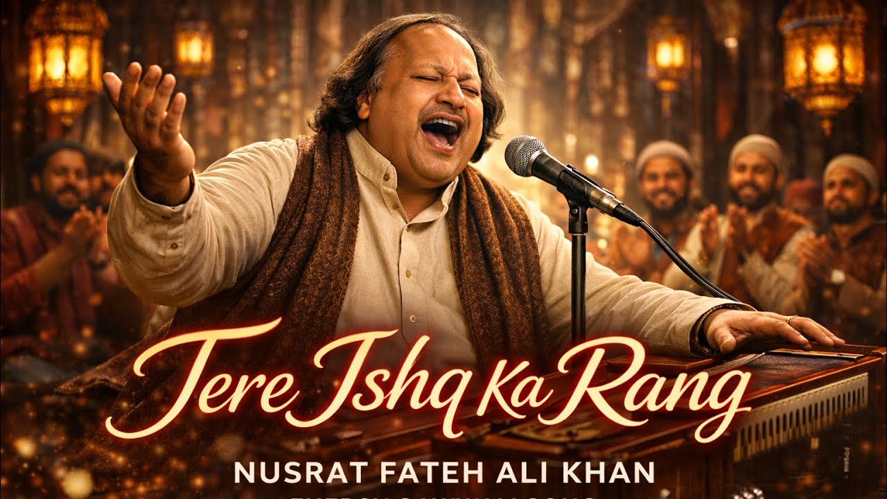 TERE ISHQ KA RANG | NUSRAT FATEH ALI KHAN | QAWWALI STYLE | GAZAL