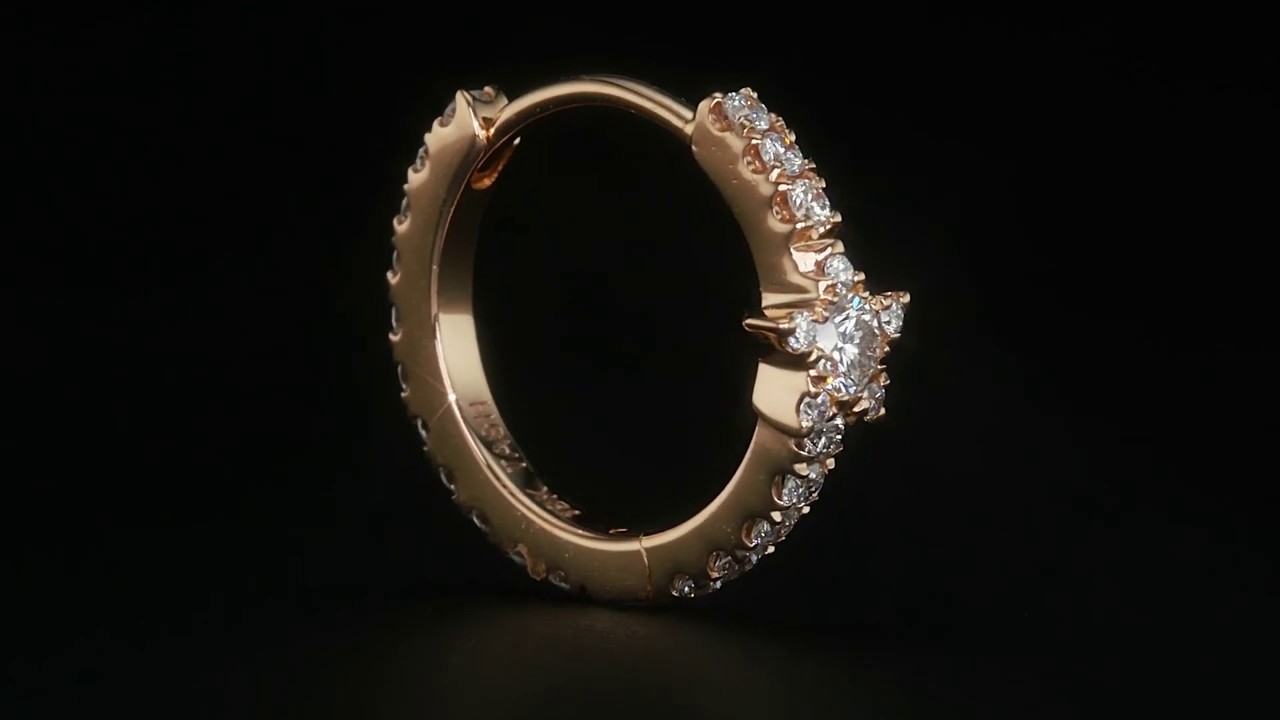 Maria Tash: Diamond Star Eternity Hoop Earring