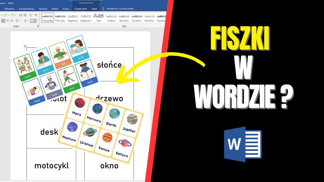 Fiszki w Wordzie krok po kroku. Szybko i prosto.