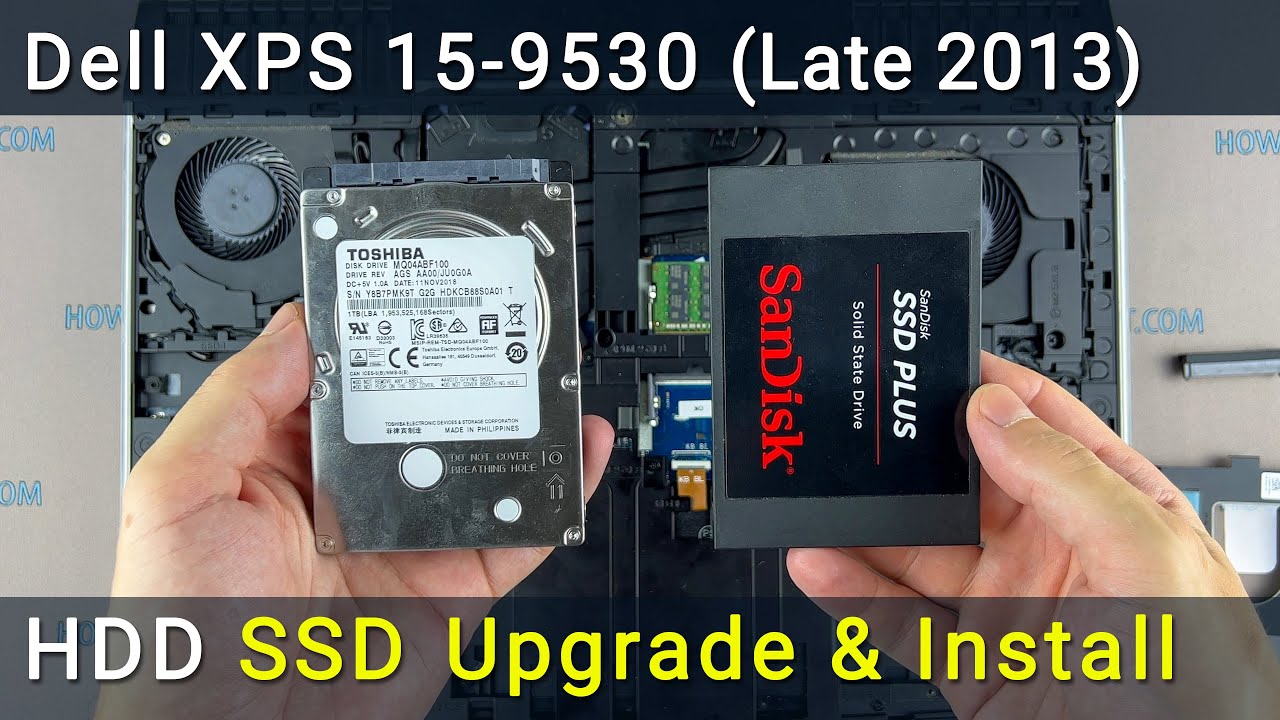 Замена и установка SSD или жестки диск в ноутбук Dell XPS 15-9530 model P31F Late 2013