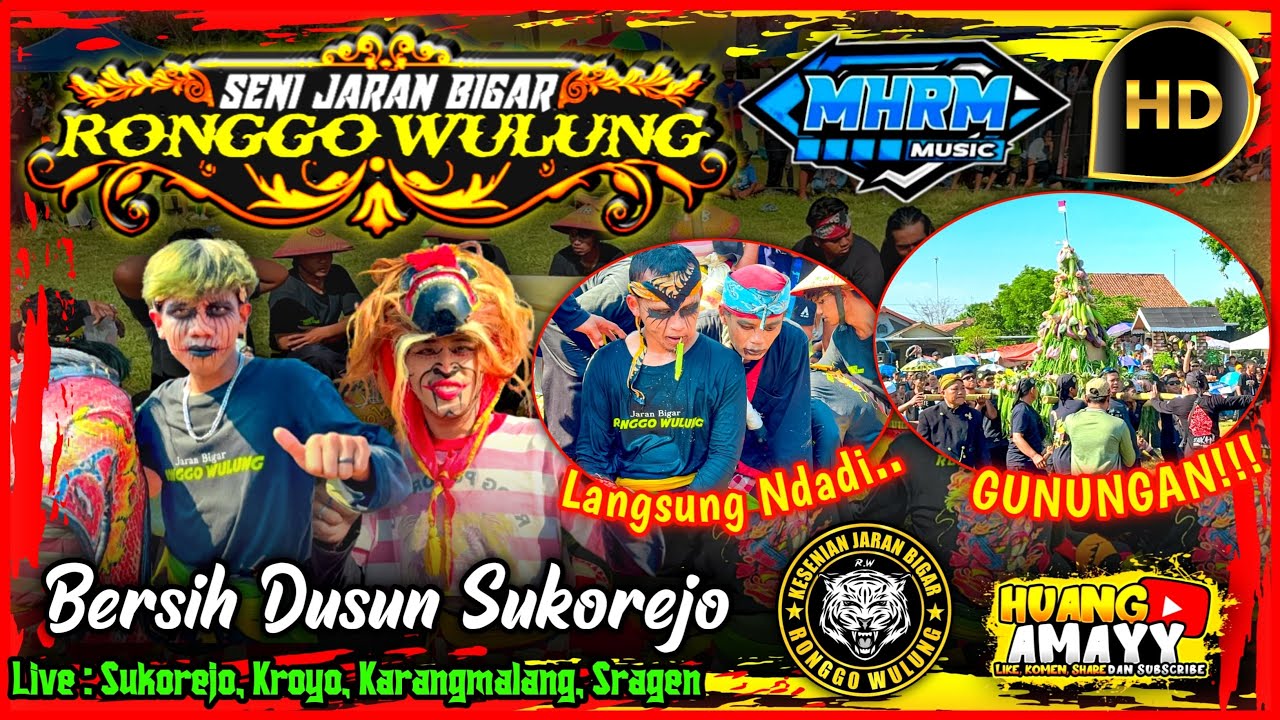 BERSIH DUSUN‼️ RONGGO WULUNG FT MHRM MUSIC || LIVE SUKOREJO, KROYO, KRANGMALANG, SRAGEN.