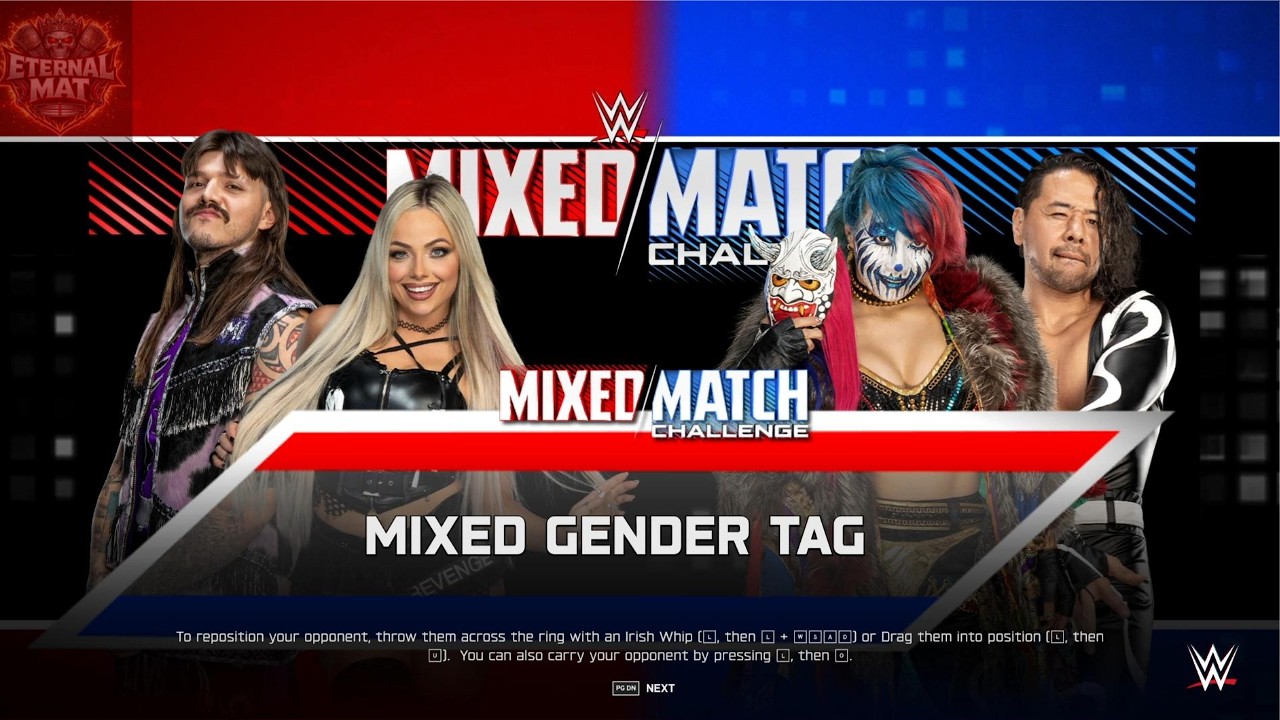 “Dirty” Dominik Mysterio & Liv Morgan vs Shinsuke Nakamura & Asuka (Tag Team Match)
