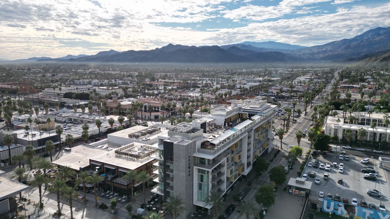 The Kimpton Rowan Palm Springs, CA  in the Morning. 