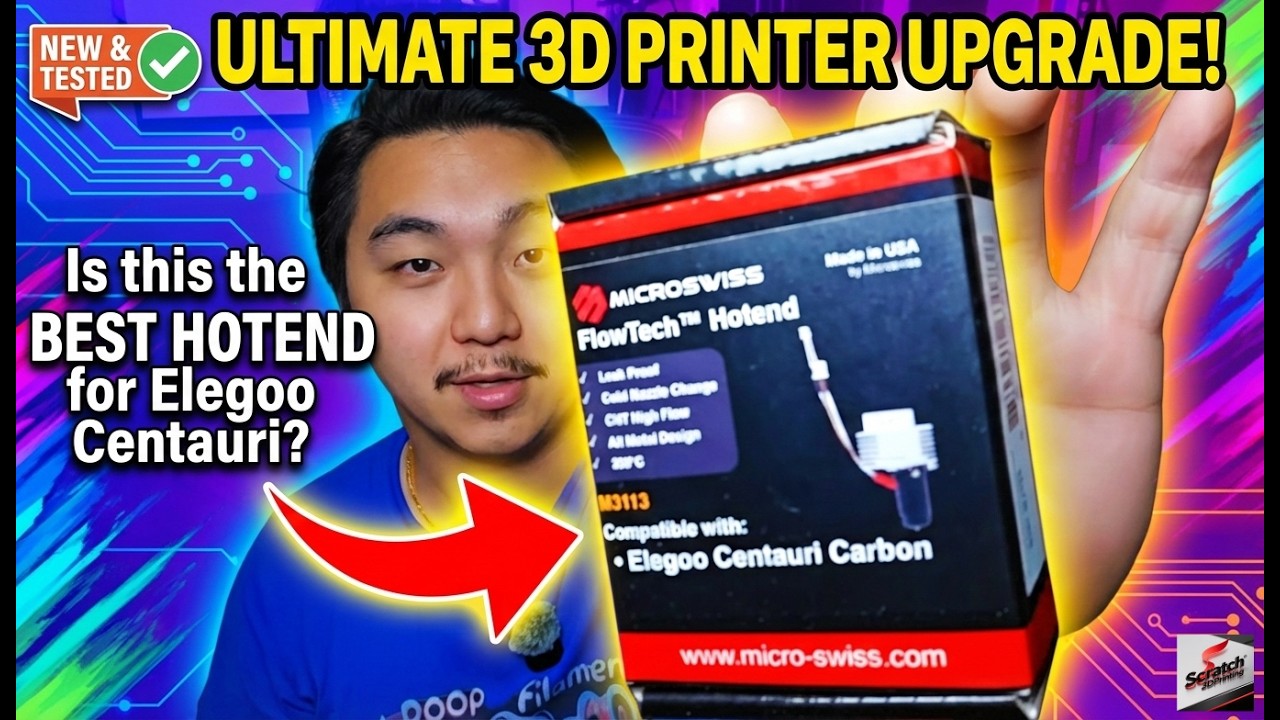 Хотенд Micro Swiss Flowtech для 3D-принтера Elegoo Centauri Carbon | Стоит ли его покупать?