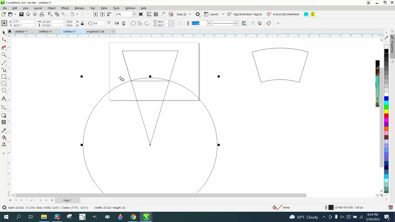 Corel Draw Tips & Tricks IT'S A WRAP  wrap around a tapered cup or glass