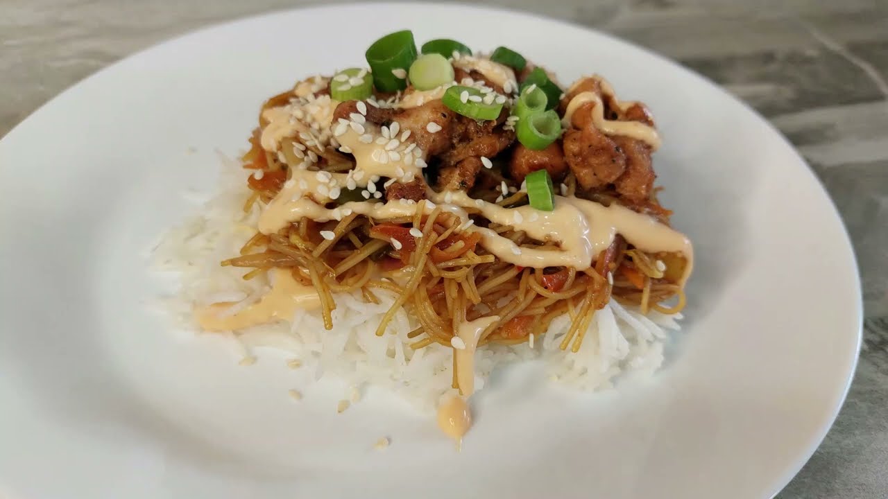 Arroz & noodles: Receita de Singapura