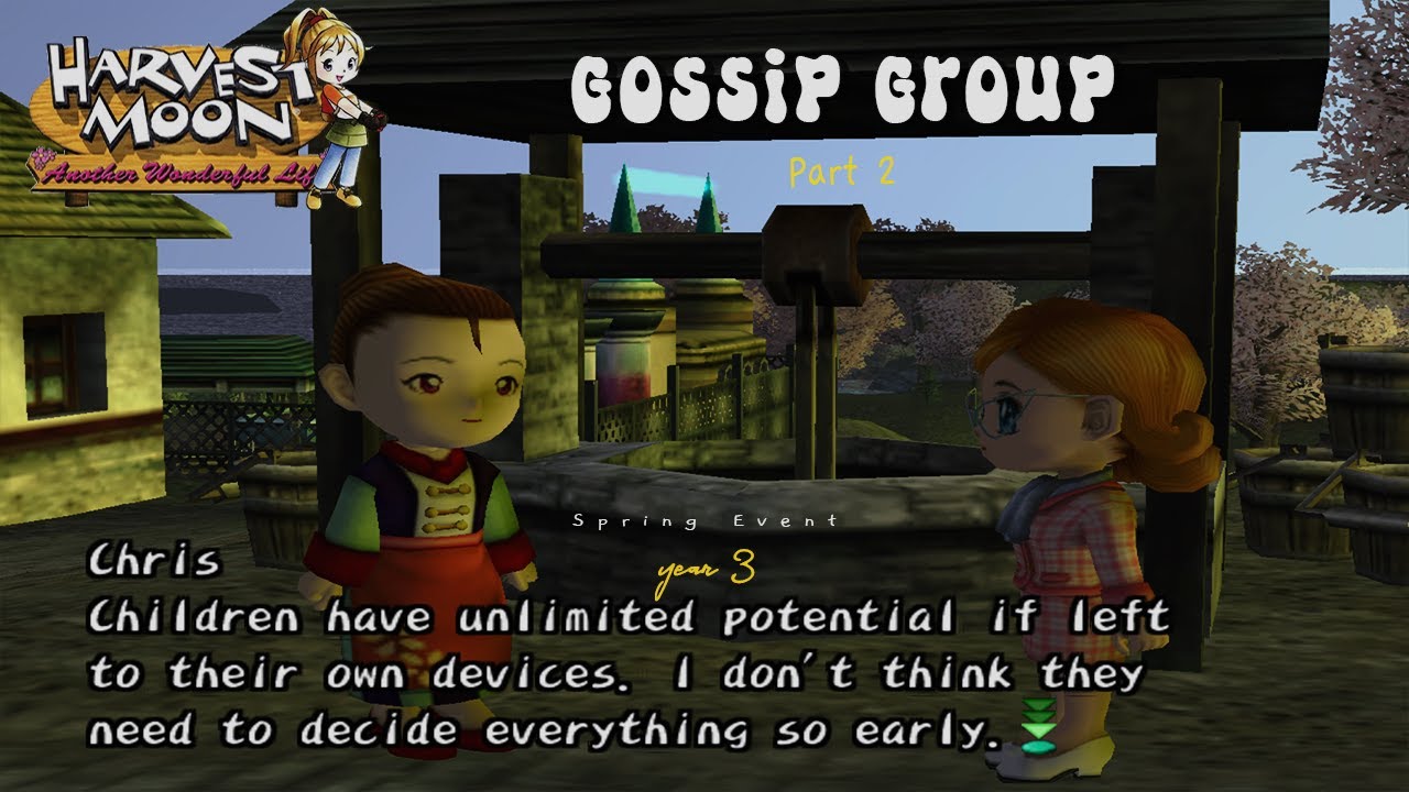 Event Musim Semi Tahun Ketiga - Grup Gossip Bagian Dua di Harvest Moon: Another Wonderful Life