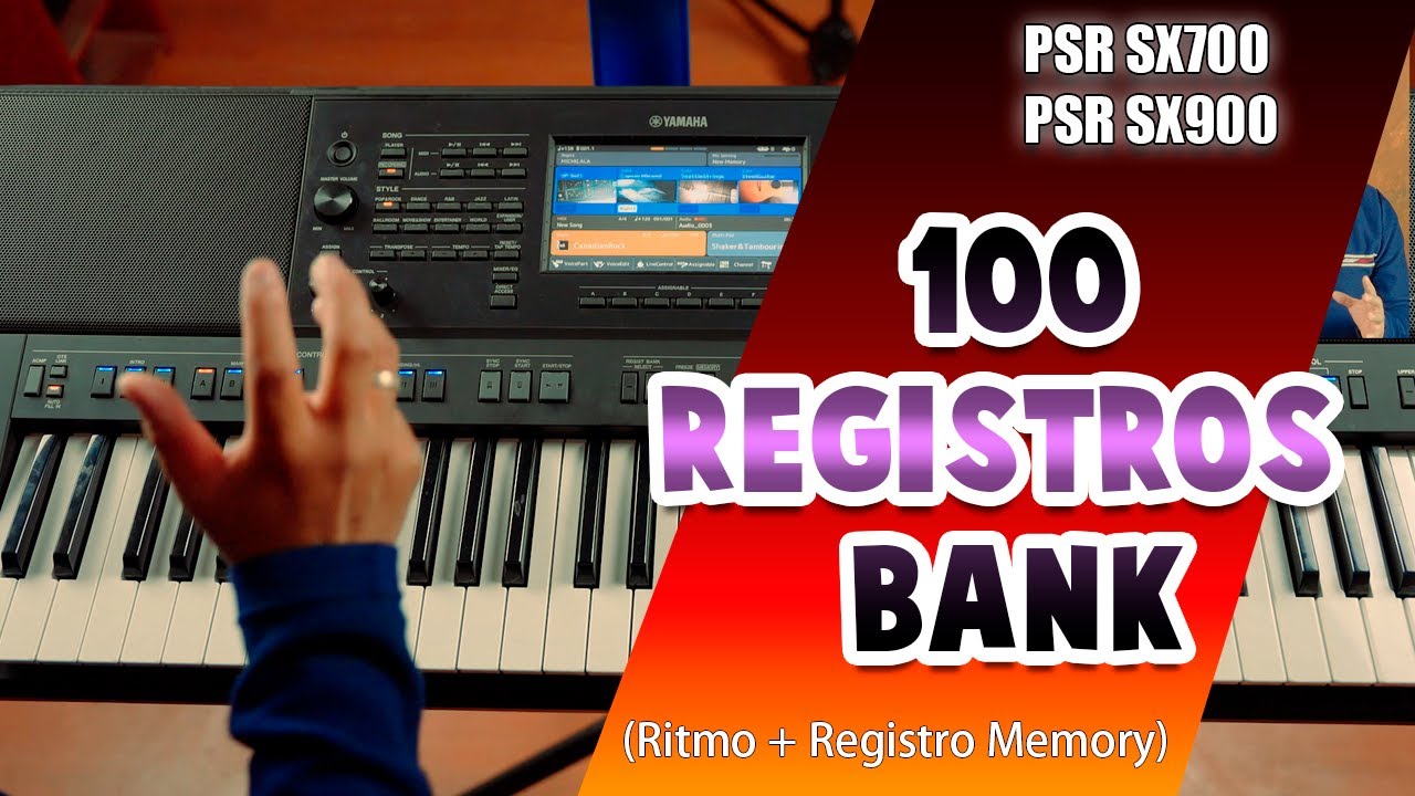 𝟭𝟬𝟬 𝗥𝗲𝗴𝗶𝘀𝘁𝗿𝗼𝘀 𝗕𝗮𝗻𝗸 para - Yamaha Psr sx700 900 GENOS 2